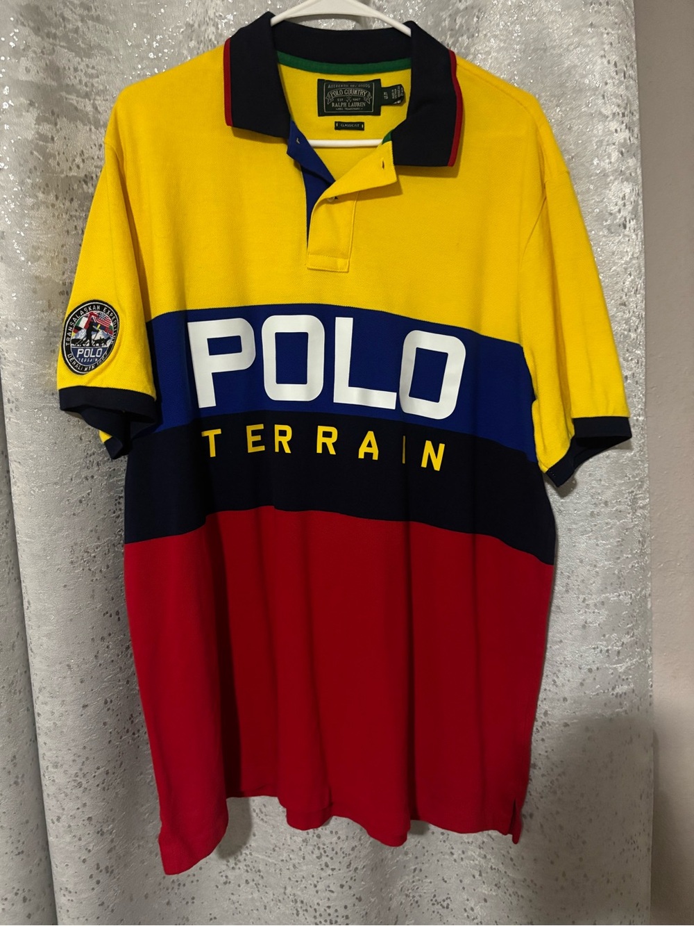 Vintage Ralph Lauren Polo Terrain Colorblock Polo - Yellow/Blue/Red CLASSIC